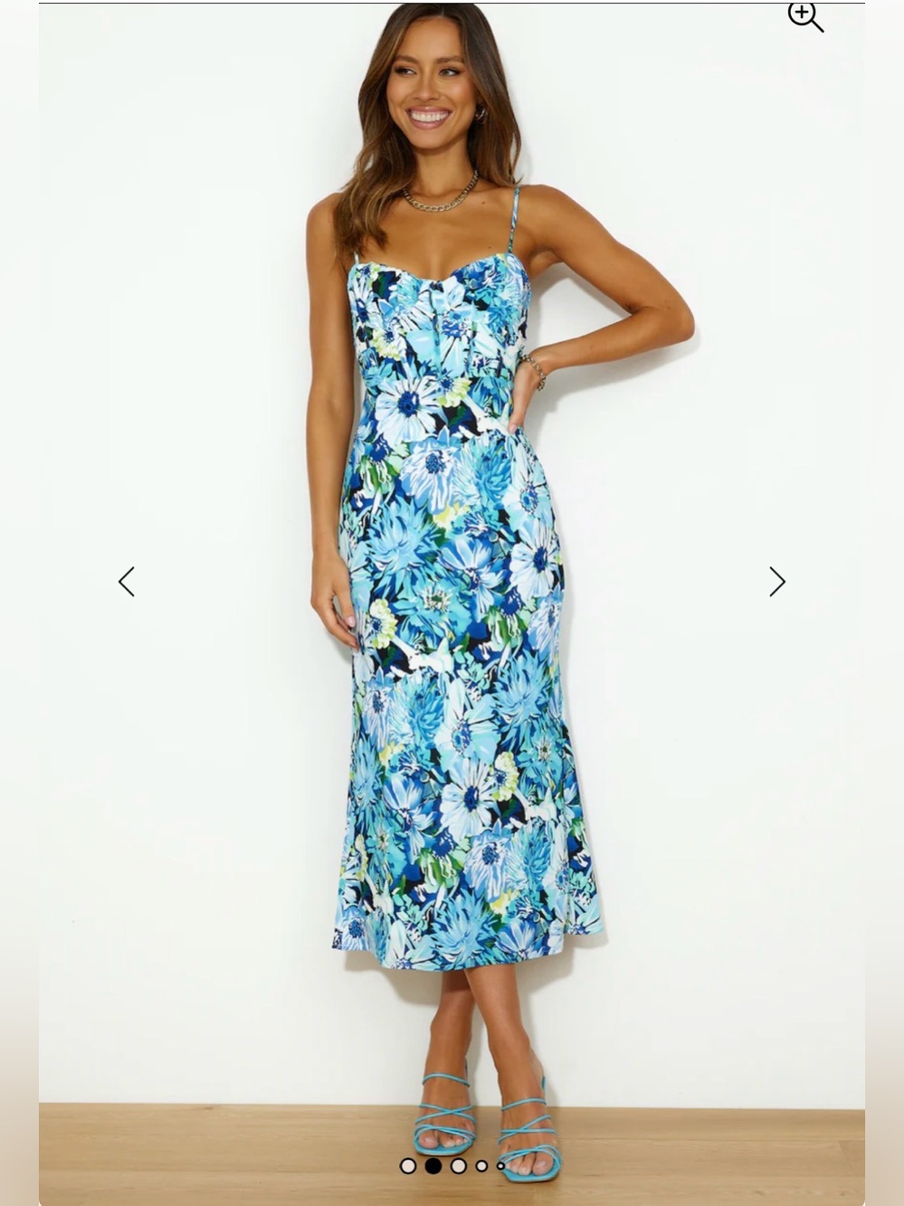 Hello Molly By The Garden Maxi Dress Blue - Picture 3 of 10